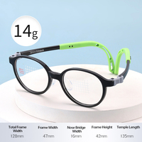 Bas prix Spot Supply Children' Fashion Anti-Slip Silicone Tr90 Eyewear Color Optical Frame