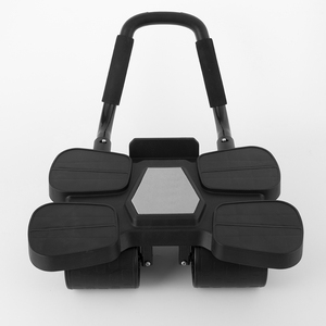 Roue de rouleau abdominale multifonctionnelle professionnelle à 4 roues meilleur équipement de gymnastique à domicile pour l'exercice de base avec bandes de résistance - Product Image 1