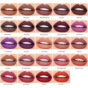 Lápiz Labial Líquido Mate Vegano, Resistente al Agua, <span class=keywords><strong>de</strong></span> Larga Duración, con Logotipo Personalizado <span class=keywords><strong>de</strong></span> Fábrica OCHAIN, Etiqueta Privada, MOQ Bajo - Product Image 4