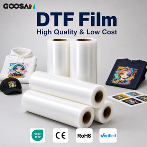 Rollo de Película DTF GOOSAM, Película de Transferencia de Calor PET Mate Transparente de 30cm 33cm 60cm 80cm 120cm para Impresión Digital en Camisetas - Product Image 1