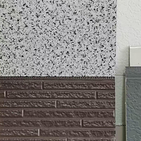Panneau mural isolé en métal léger sculpté pour projets de maisons préfabriquées