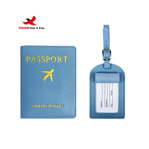 Nuevo Estilo, Porta Pasaportes Multifuncional, Etiqueta de Equipaje, Funda de Pasaporte de Cuero PU Duradera, Juego de Etiquetas para Equipaje - Product Image 5