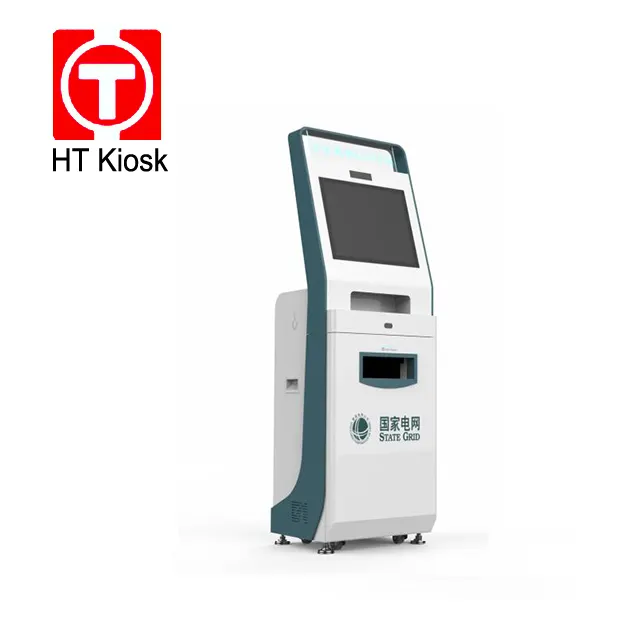 19 inch touch screen kiosk with A4 laser printing Payment Kiosk with RFID card reader