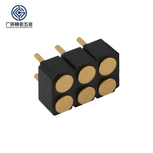 موصل دبوس محمل بنابض OEM ODM 4Pin 6Pin 8Pin 10Pin 12Pin أنثى صف مزدوج SMT Pogo موصل دبوس - Product Image 3