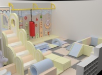 Structure de jeu souple personnalisée Naughty Castle avec toboggans LED, jeux interactifs, équipement de terrain de jeu intérieur pour enfants destiné aux centres commerciaux