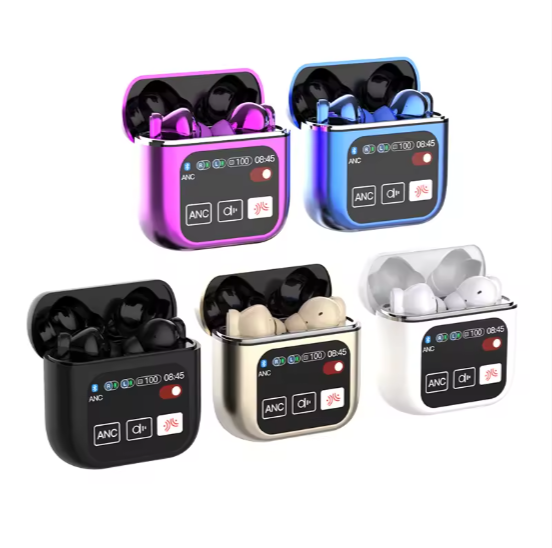 High Quality TWS Wireless Earphones Touch Control Screen Earbuds in Ear Noise Cancelling Super Bass Premium Sound Long Battery