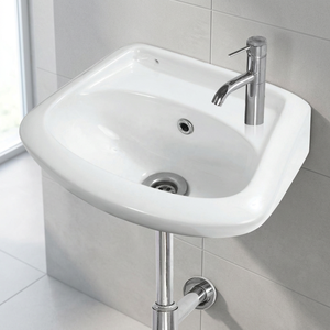 Modern Ceramic Wall Hung Wash Basin Single Hole Bathroom Hand Wash Sink for Hospital Mall Villa Projects Wholesale - Product Image 3