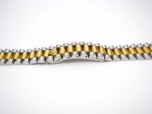 20mm Solid Curved End Screw Links <strong>Deployment</strong> <strong>Clasp</strong> Stainless Steel Wrist Watch Band Bracelet Strap for Role Presiden Datejus - Product Image 2