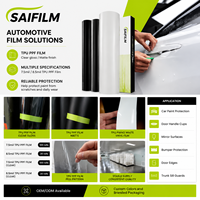 Film de protection de carrosserie automobile en TPU de qualité américaine, couleur PPF, auto-réparant, anti-sable, anti-rayures, SAIFILM 7,5 mil, 5 ans