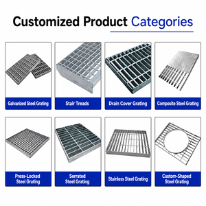 <span class=keywords><strong>Grille</strong></span> de caniveau en acier galvanisé renforcé pour la gestion des eaux pluviales et les systèmes de drainage municipaux - Product Image 4
