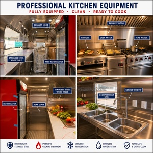 Hot Sale Catering Concession Trailer Hotdog <strong>Ice</strong> Cream Cart Fast Food Cart Mobile Bar Kitchen Food Truck Trailer - Product Image 3