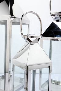 Grote Outdoor Home Decor Accessoires Bruiloft Decoratief Glas Rvs Goud Lantaarn Set Zilver Gouden Kaars Lantaarn - Product Image 2