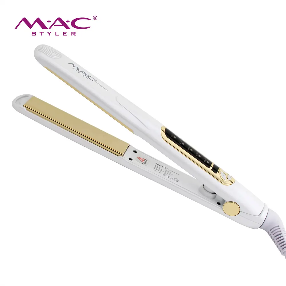 MAC Styler 450F pelurus rambut warna putih pelurus rambut profesional Ptc catok rambut datar Titanium