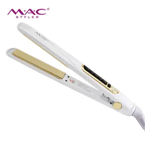 MAC Styler 450F White Color Hair Straightener Titanium Flat Iron Hair Straightener Ptc Professional Hair Straightener