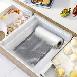 Rouleaux de film sous vide pour aliments secs, qualité alimentaire commerciale, PE, gaufrés, 20 cm * 5 m * 90 microns - Product Image 3