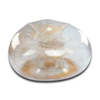 Juego de muebles de jardín para exteriores, sofá cama inflable, tumbona para adultos, ocio, sofá cama de aire en forma de S con flocado