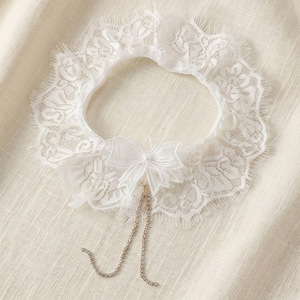 <span class=keywords><strong>Jarretière</strong></span> de <span class=keywords><strong>mariage</strong></span> de luxe en dentelle <span class=keywords><strong>ivoire</strong></span> avec chaîne de strass, pompon, nœud perlé, anneau de jambe de mariée pour la fête nuptiale - Product Image 5