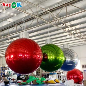 Ballons sphériques gonflables boules miroir boules géantes de Noël gonflables suspendues - Product Image 6