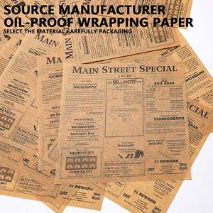 Custom Printed Single-Sided Food Grade Wrappers Uncoated Burger Sandwich Oil and Grease Resistant for Cookies - Product Image 4