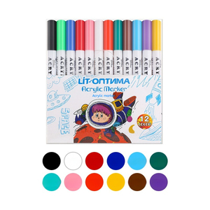 Art Supplies Organizer <strong>Washable</strong> Fabric <strong>Markers</strong> <strong>Washable</strong> Water Based Acrylic <strong>Marker</strong> Paint Graffiti <strong>Marker</strong> Large for Children