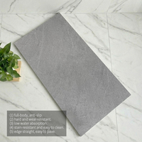 Azulejos de Cerámica Mate Posmodernos Gris Grafito de 60x120cm, Resistentes a Químicos, con Aspecto de Piedra para Cocina y Baño