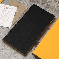 Cuaderno Delgado Tomoe River de 52 g/m² Totalmente Personalizable con Borde Dorado y Cubierta Texturizada, Recambio de Cuadrícula para Viajeros