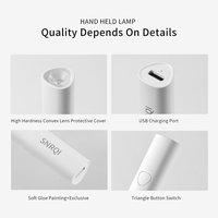Alta calidad 3W Mini UV LED lámpara de luz para uñas batería incorporada recargable enchufe USB para el hogar y viaje HERRAMIENTA DE ARTE DE Gel de uñas de plástico