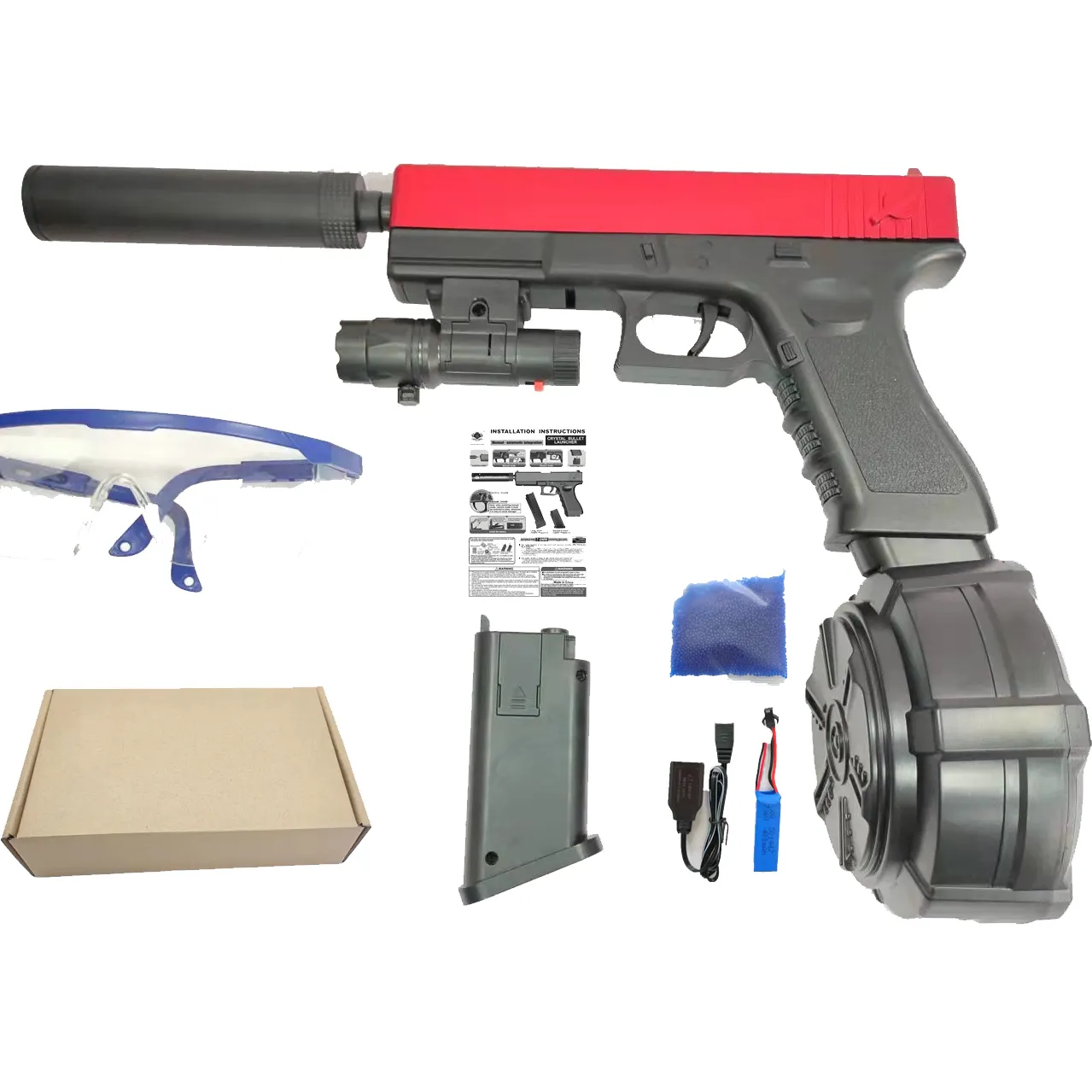 Good Quality Split Plastic Water Speed pistol Spaltter Gil Sniper Toy Gel Ball orbeezs Gun