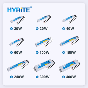 Alimentation électrique à découpage LED Hyrite IP67 IP68 en aluminium, mince, étanche, 100-277VAC, 20-60W, 12V 24V 36V 48V - Product Image 2
