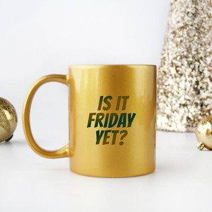 ¿Ya es viernes? Taza de oro y plata - Product Image 1