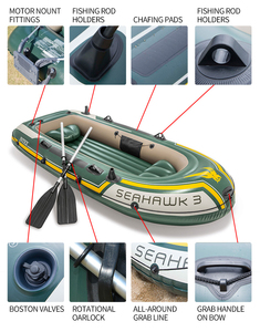 Ensemble de bateaux gonflables INTEX 68380 <span class=keywords><strong>Seahawk</strong></span> 3 personnes avec rames et <span class=keywords><strong>bateau</strong></span> à pompe pour le rafting - Product Image 4