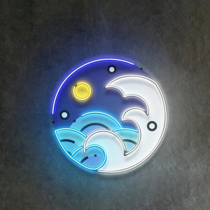 Letrero de Neón Acrílico con Impresión UV LED Personalizado con Diseño de Cachorro Durmiendo, Logotipo Personalizado para Niños, Decoración de Pared - Product Image 2