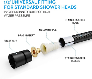 Manguera de Ducha de Acero Inoxidable 304 de Alta Calidad, Flexible y Moderna para Baño - Product Image 5