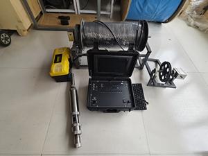 Kamera Sumur Dalam Tahan Air dan Tahan Suhu Tinggi Kabel 100m/200m Manual Winch 73mm 360 °   Kamera Lubang Bor Berputar - Product Image 2