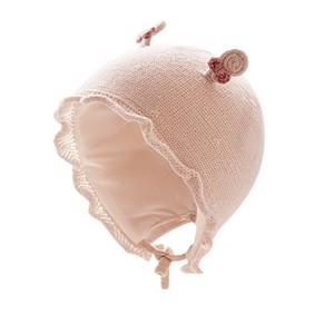 October Crystallized Sunshine Forest-style Lace Wool Warm Princess Baby Hat for Newborn 0-3 Months Female Spring & Autumn - Product Image 5