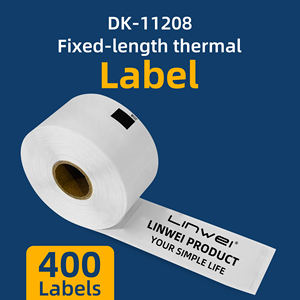 Étiquettes d'adresse de grande taille compatibles avec les DK-1208 Brother 1.4x3.5 po - Product Image 4