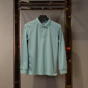 <span class=keywords><strong>Manica</strong></span> <span class=keywords><strong>lunga</strong></span> da <span class=keywords><strong>uomo</strong></span> per <span class=keywords><strong>POLO</strong></span> da <span class=keywords><strong>uomo</strong></span> per l'estate autunnale in seta cotone con risvolto commerciale pubblicità cultura ricamo stampa all'ingrosso - Product Image 2