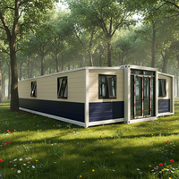 Maison préfabriquée de style villa, conteneur pliable de 20 pieds avec balcon pour hôtels