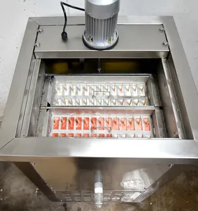 จัดส่งฟรีไปยังสหรัฐอเมริกาภาษีรวม BPZ-02A บราซิลสไตล์เทอร์โบ2แม่พิมพ์ไอติมเครื่องไอศครีม/เครื่อง Lolly น้ำแข็ง