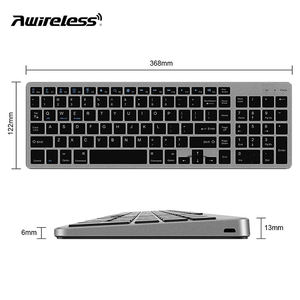 Clavier sans fil Bluetooth compact personnalisable en espagnol et en français, compatible ROHS, pour PC, ordinateur, tablette - Product Image 4