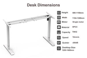 2sacrhf2a Dual-<span class=keywords><strong>beam</strong></span> động cơ duy nhất điện Chiều cao có thể điều chỉnh đứng máy tính văn phòng ngồi đứng bảng hiện đại làm việc văn phòng bàn - Product Image 2