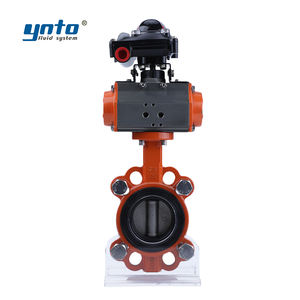 Vannes papillon à Base haute performance <span class=keywords><strong>Francois</strong></span> DN32 DN100 DN50 pour eau pneumatique processus inoxydable PVC gaz pouce PTFE - Product Image 2