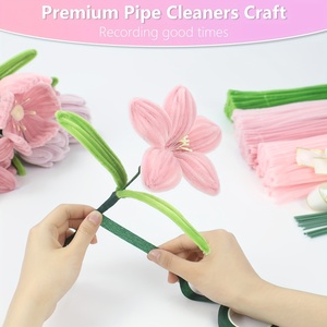 782pcs Lavender Dream DIY Bouquet Kit - 400 Chenille Stems, 360 <strong>Stamens</strong>, 20 Floral Wires &amp; 2 Garden Tapes with Video Tutorial - Product Image 4