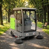 Nettoyeur de sols industriel à moteur vibrant pour l'élimination de la poussière, machine de nettoyage routier pour les rues municipales