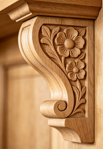 Diseño Moderno, Estilo Clásico de Mediados de Siglo, Cornisas Rústicas de Madera Maciza, Superficie Lisa, 9 Pulgadas de Largo, Duraderas, Ecológicas, Fácil Instalación - Product Image 2