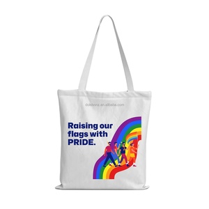 DLBZ Sac fourre-tout en toile personnalisé, robuste, écologique, uni, pour l'extérieur, idéal pour la Journée de la fierté des minorités (Wholesale) - Product Image 1