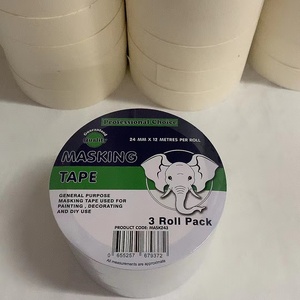 Trắng họa sĩ che băng cho bức tranh 24mm 36mm 48mm 50M Jumbo CuộN ô tô màu vàng sơn giấy che băng cho xe - Product Image 2