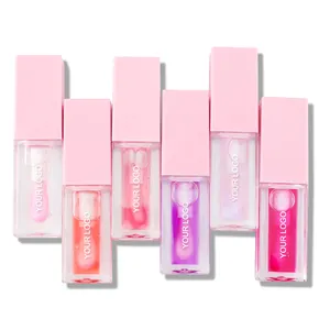 24 Hours Stay Magic Natural Color Fruit Vegan Flavor Lip Oil Cute Cruelty Free Organic Flavored Vitamin E Color Changing Lip Oil