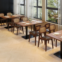 Asientos Modernos Minimalistas de Madera Maciza con Respaldo Alto, Duraderos, Fáciles de Limpiar, Ecológicos, Comerciales, para Snacks, Sopas, Postres