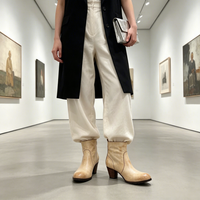 Nouvelles Bottines Décontractées Quotidiennes à Bout Rond pour Femme, Chaussures d'Hiver Noires Confortables à Talon Carré Épais